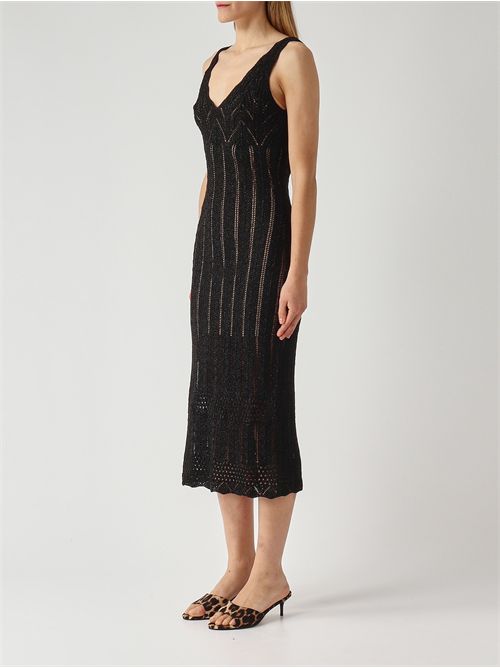 Abito lungo fitted in maglia con lurex TWINSET | TT3322/11646
